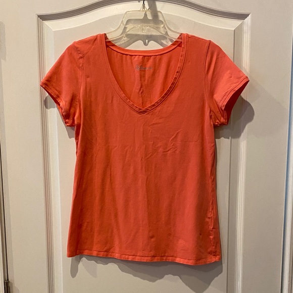 Reitmans Vivid Orange Short Sleeve Tee - Picture 1 of 3